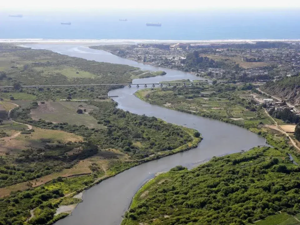 barcos en el mar, vegatacion con parcelas